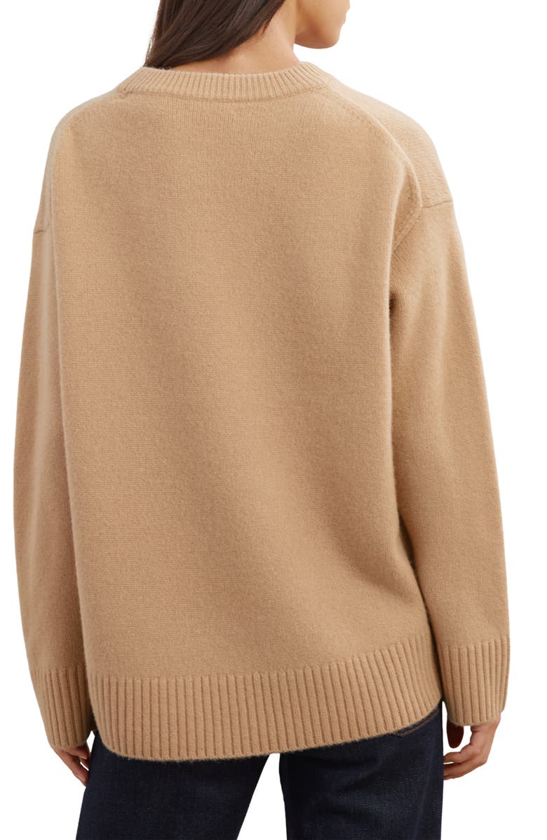 Reiss Ella Wool & Cashmere Sweater, Alternate, color, Camel