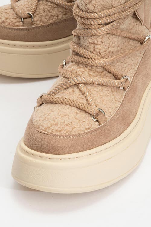 Prologue Shoes Dila Fur Lined Boot In Brown