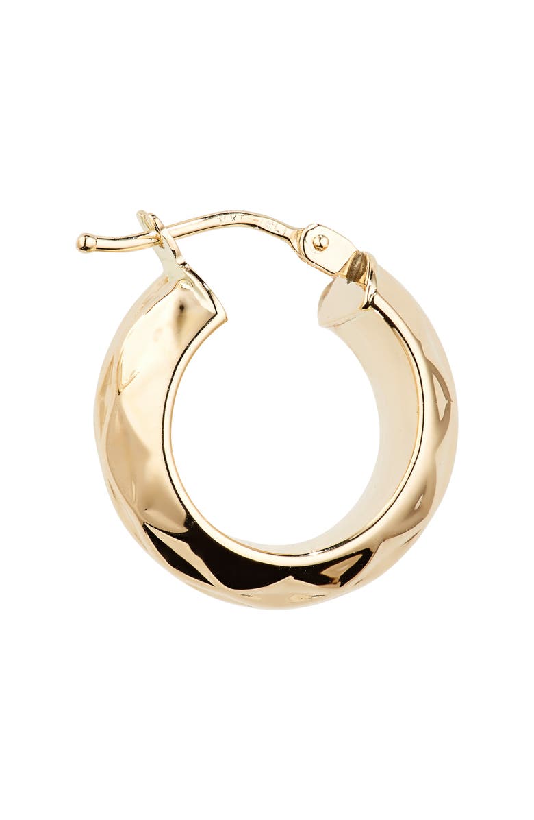 Bony Levy 14K Gold Faceted Hoop Earrings, Alternate, color, 