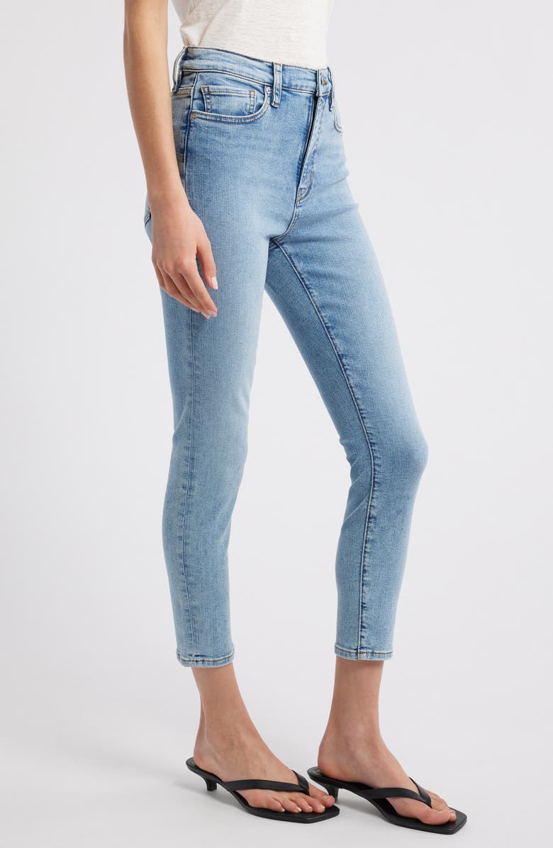 FRAME Le High Crop Skinny Jeans, Alternate, color, Lark