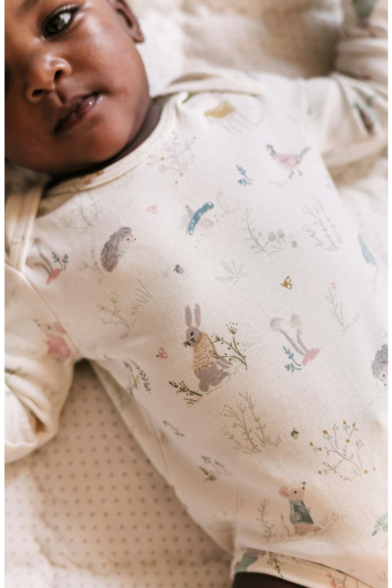 Forest Fable Organic Cotton Bodysuit, Alternate, color, FOREST FABLE