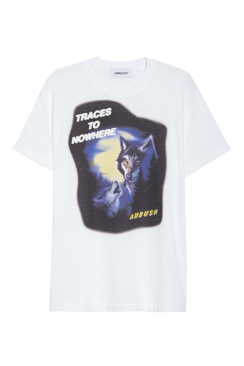 Wolf Print Tee, Alternate, color, WHITE