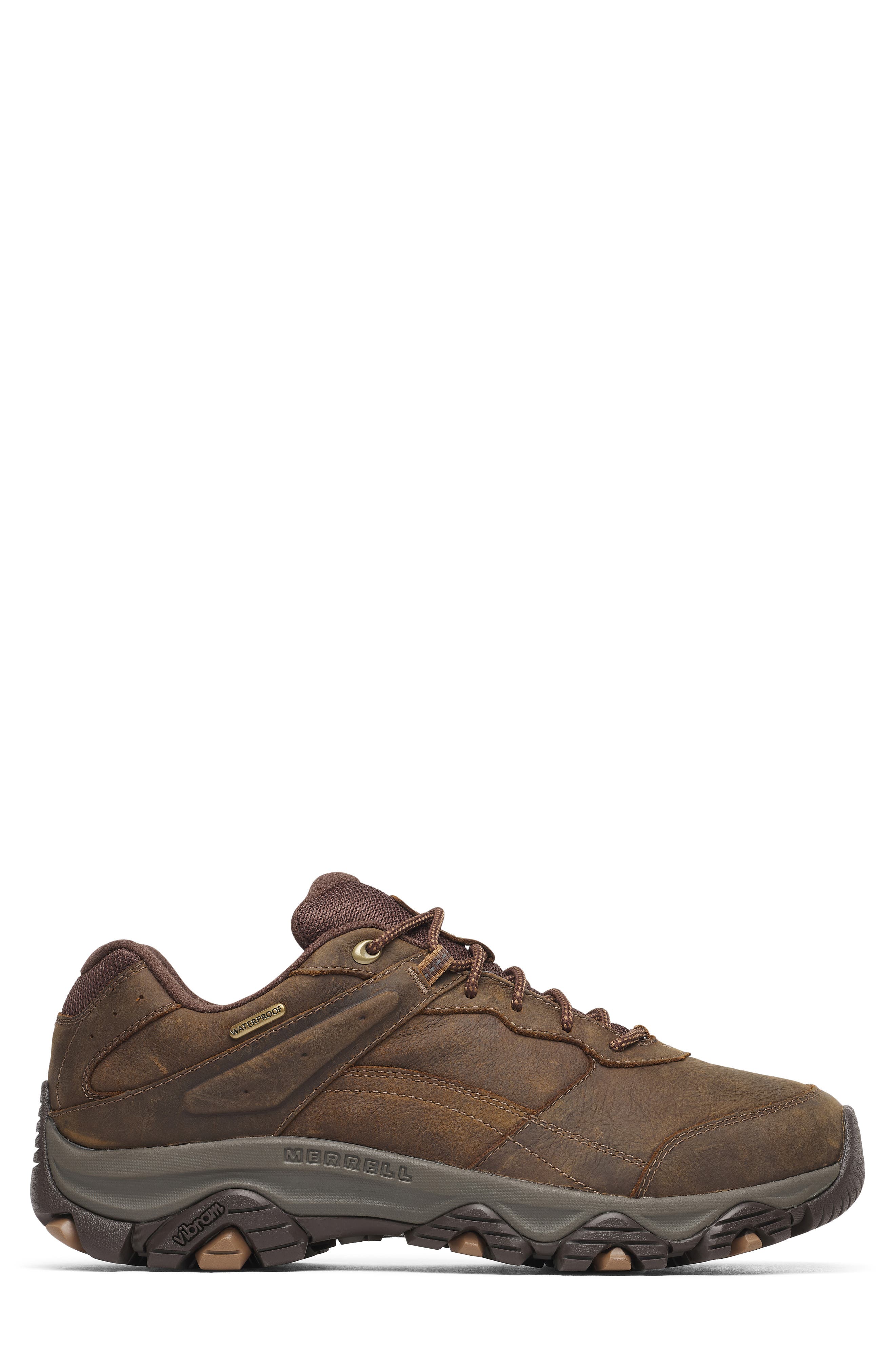 Moab Adventure 3 Waterproof Leather Trail Shoe, Alternate, color, EARTH
