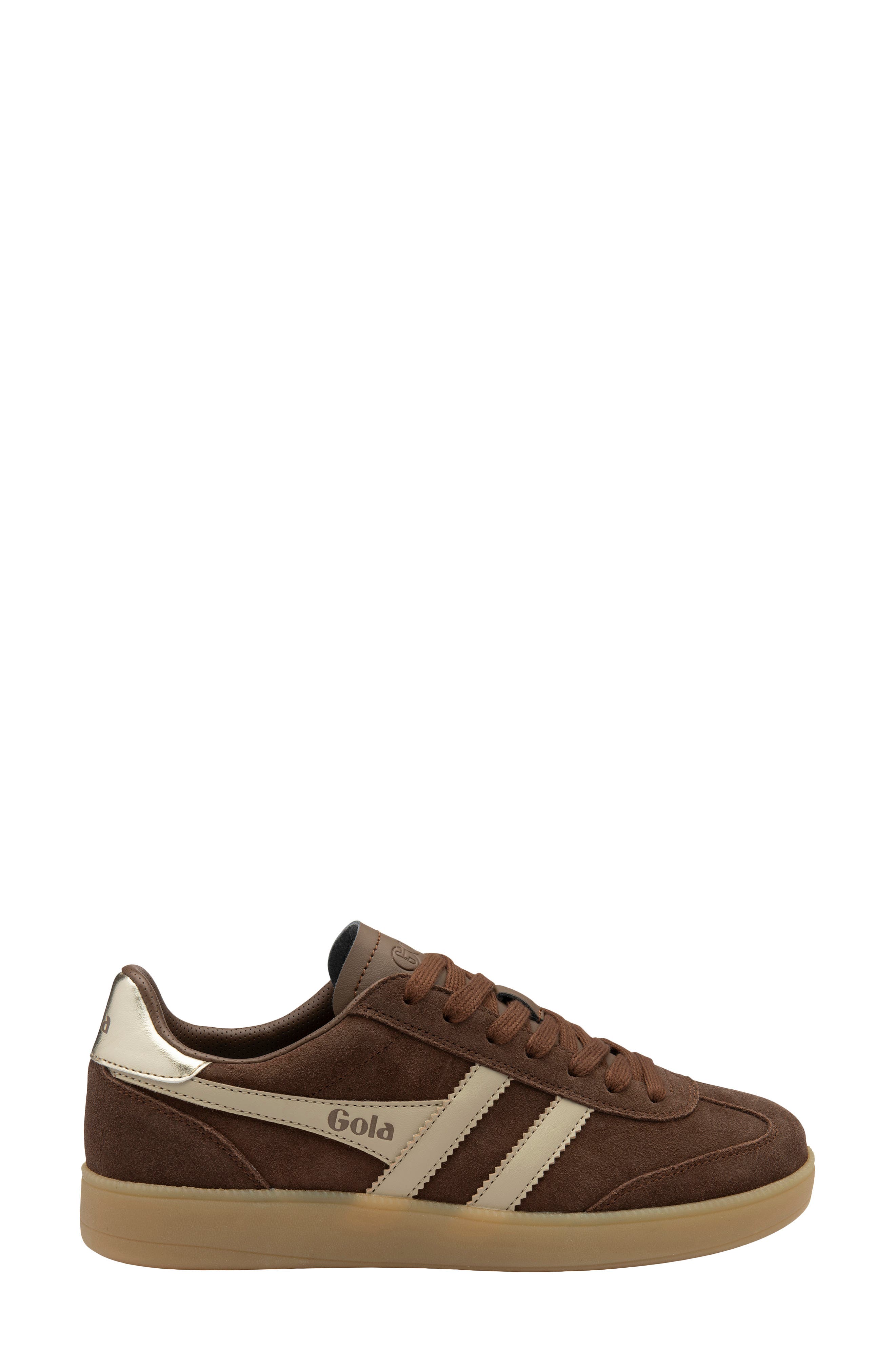 Gola Viper Sneaker, Alternate, color, Dark Brown/ Bone/ Gold/ Gum