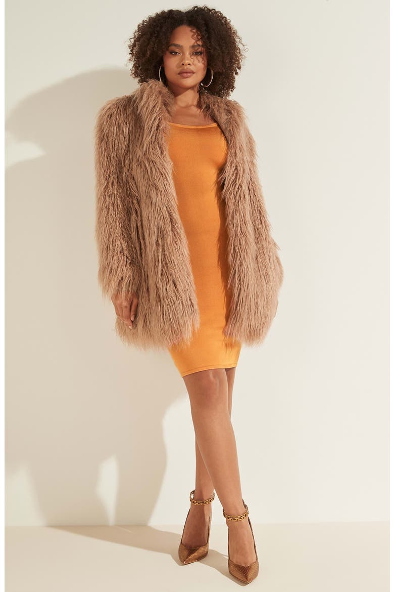 Maurizia Faux Fur Coat, Alternate, color, G1DA-MEDIU