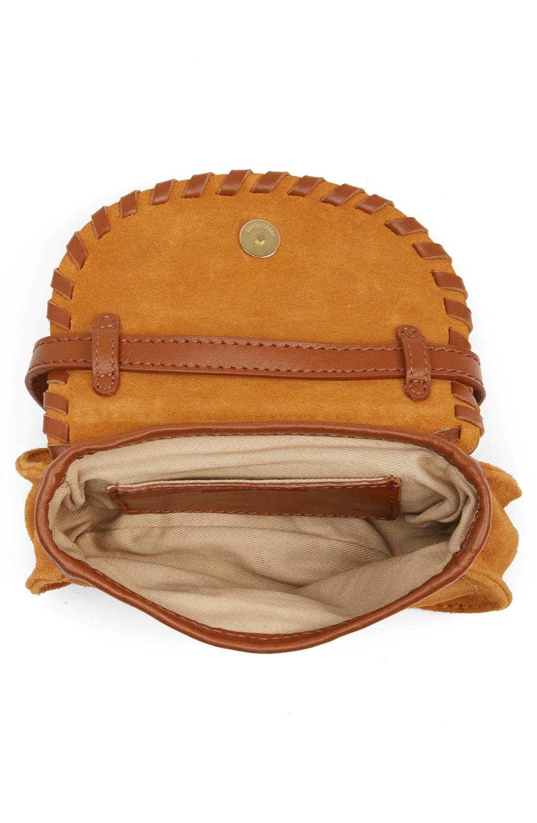 Nano Polly Leather Crossbody Bag, Alternate, color, HAZEL/ YELLOW