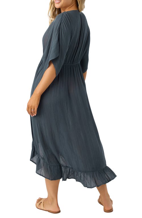 O'neill Wilder Cover-up Midi Dress In Slate