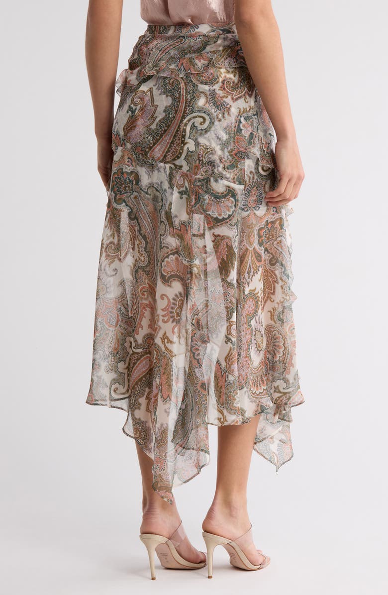 Veronica Beard Elenora Handkerchief Hem Skirt, Alternate, color, 