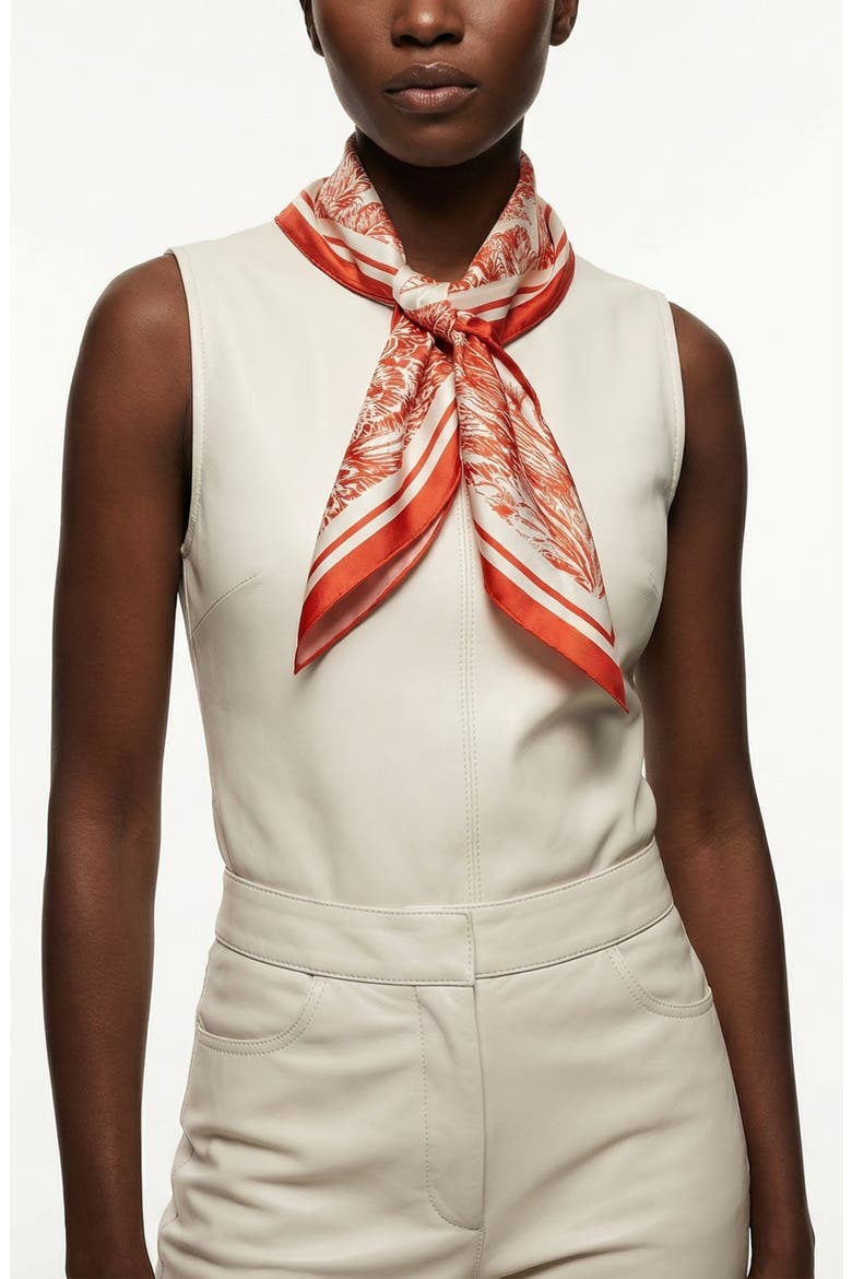 Terracotta Dream Double Sided Silk Scarf, Alternate, color, pink