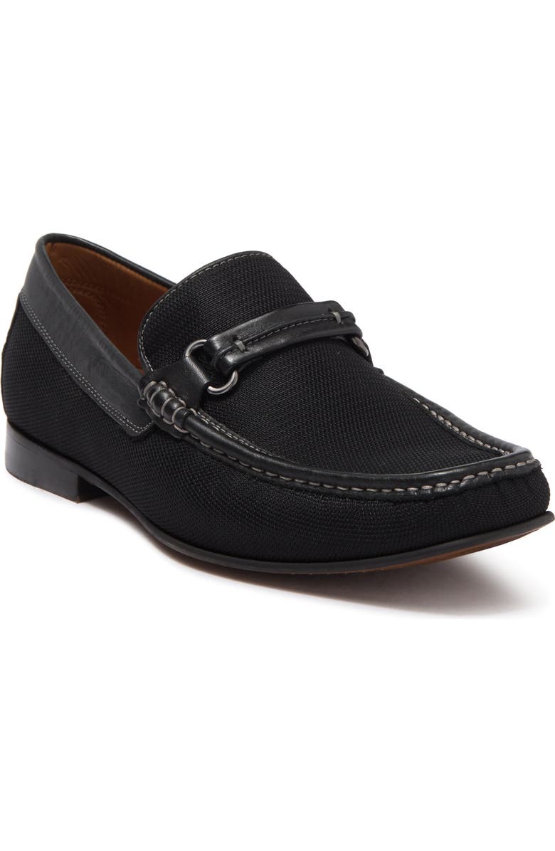 Donald Pliner Donnien Nylon Bit Loafer, Main, color, Black