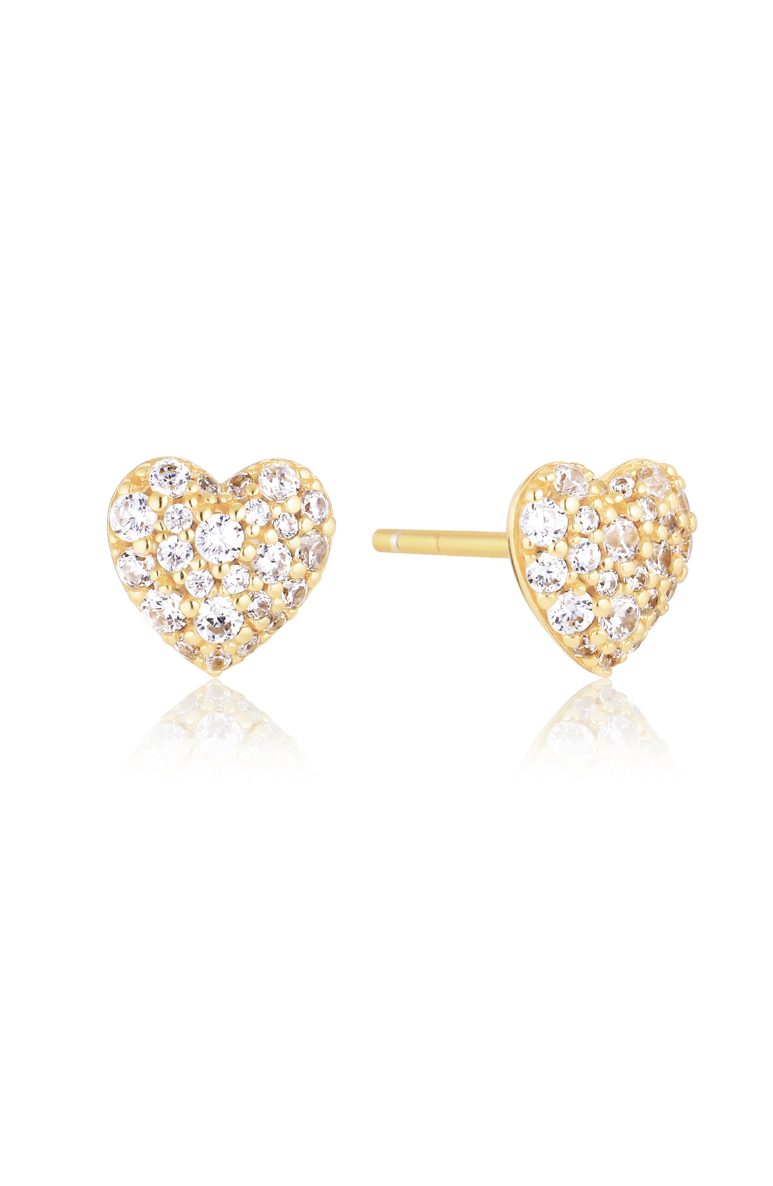 18K gold plated/White