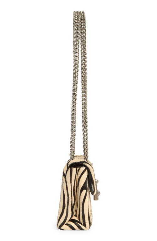 Kurt Geiger London Mini Brixton Genuine Calf Hair Crossbody Bag In White