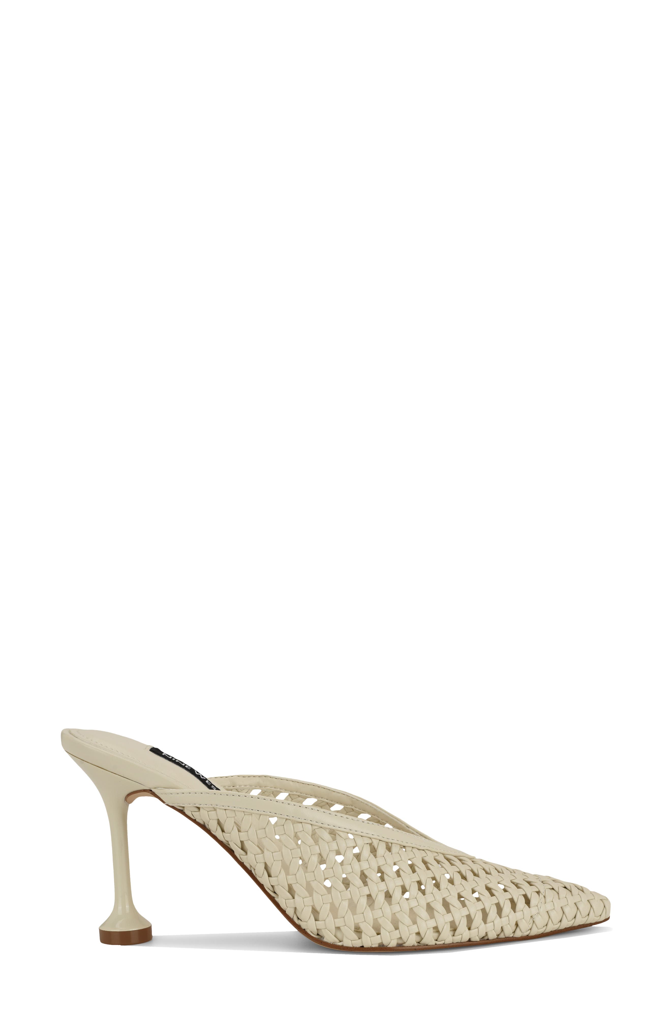 Grasso Woven Mule, Alternate, color, IVORY