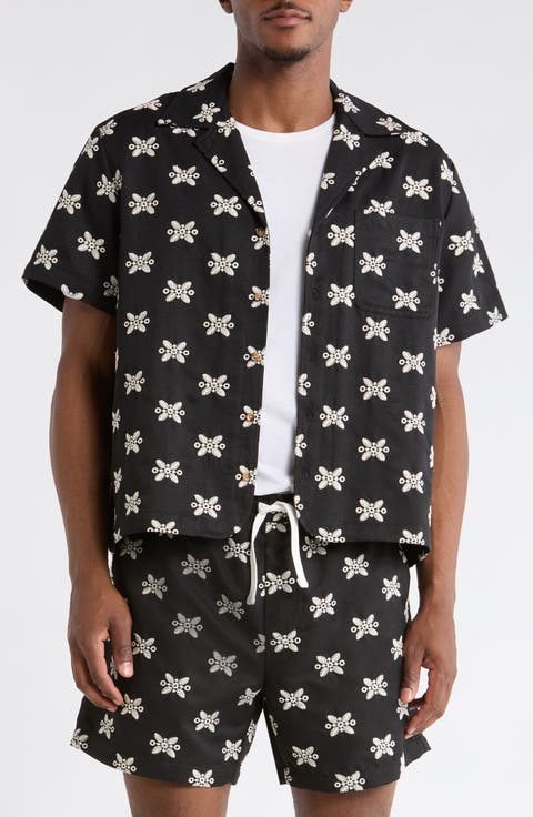 Ronan Embroidered Camp Shirt