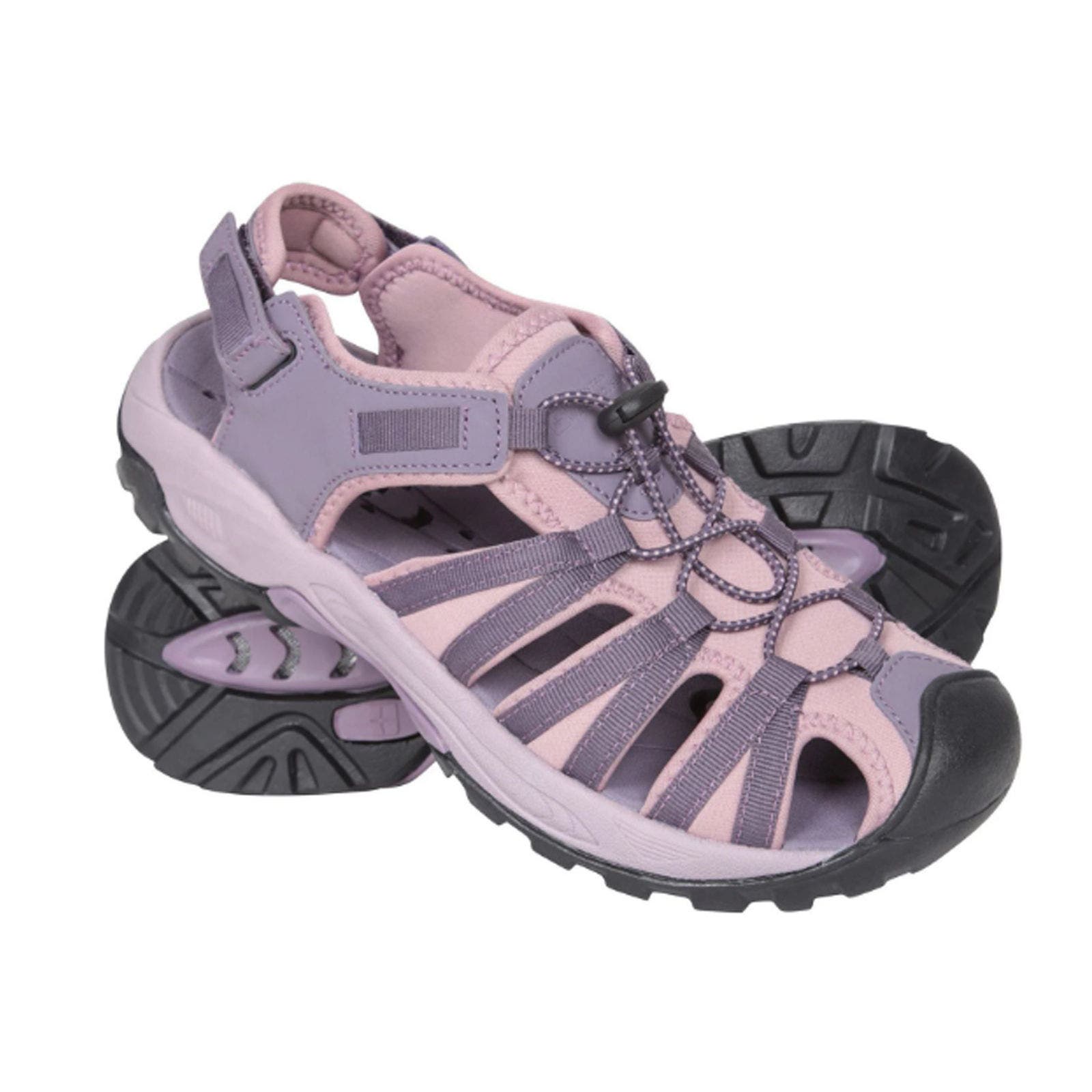 Seaside Drainage Sandals, Main, color, Dusky Purple