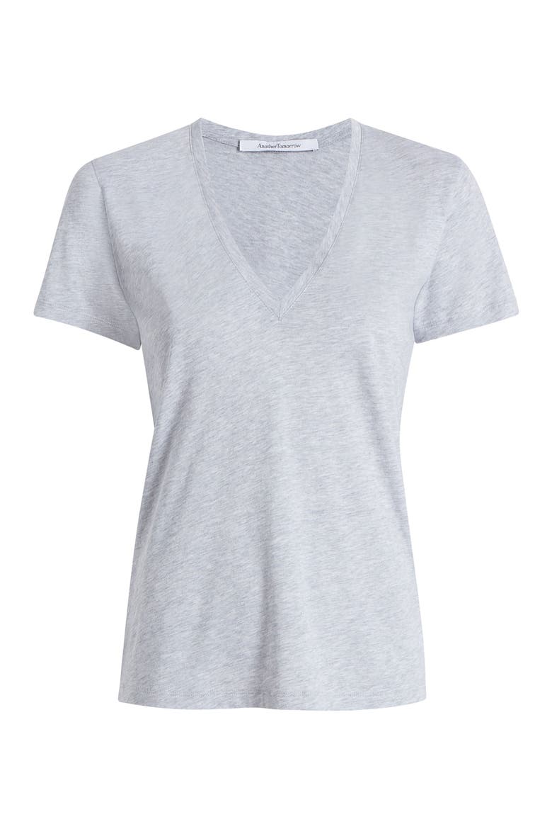 V-NECK TEE, Alternate, color, HEATHER GREY