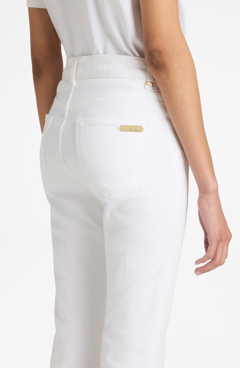 St. John Collection Laguna Stretch Denim Flare Leg Jeans, Alternate, color, 