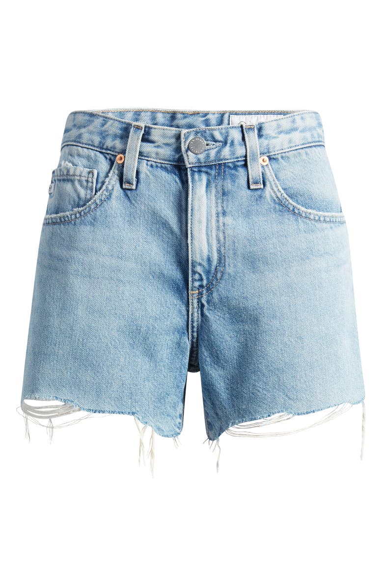 AG Hailey High Waist Cutoff Denim Shorts, Alternate, color, 