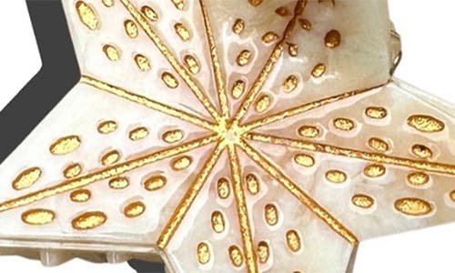 Solar Eclipse Hand Painted Mini Celestial Star Claw Clip In Multi