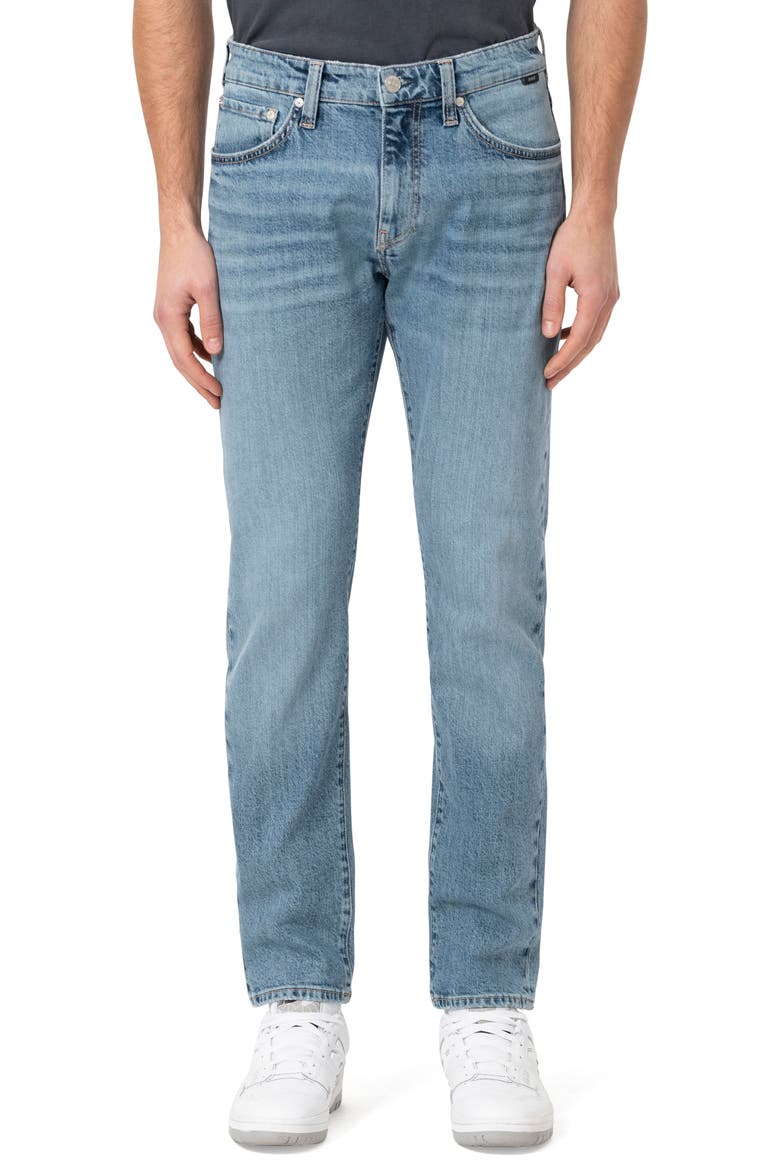 Marcus Slim Straight Leg Jeans, Main, color, LT BRUSHED