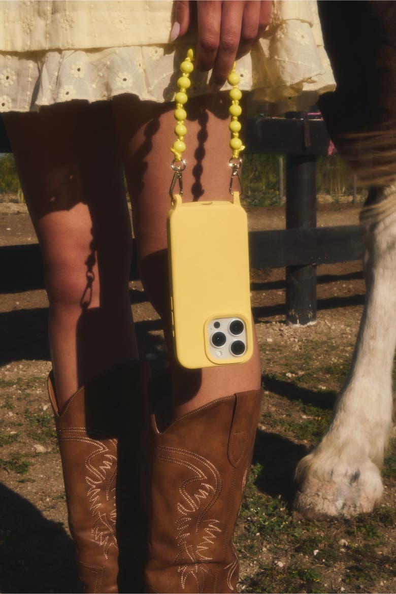 Ophelia Phone Wristlet Set, Alternate, color, Butter Yellow