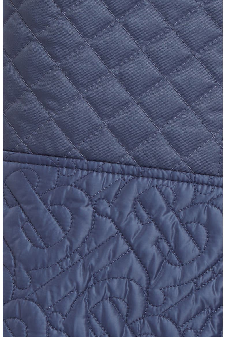 Kids' Timothie Monogram Quilted Joggers, Alternate, color, PEBBLE BLUE