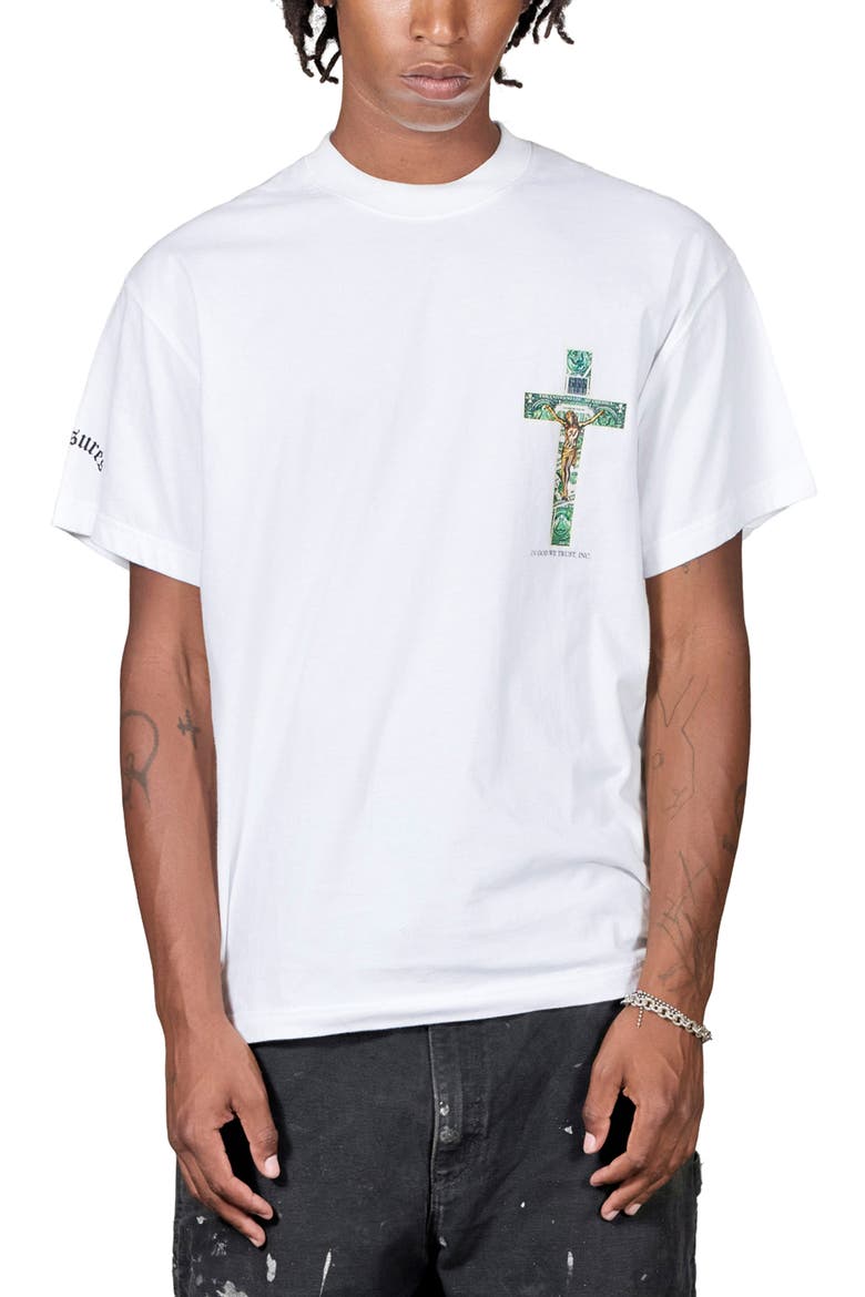 Trust Graphic T-Shirt, Main, color, WHITE