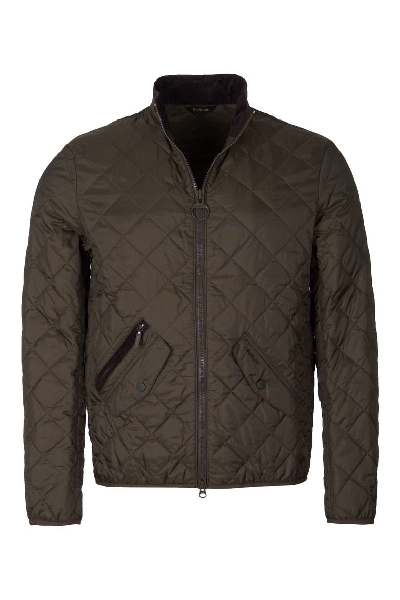 Kensington Quilted Nylon Jacket (Nordstrom Exclusive), Main, color, OLIVE/ SAGE