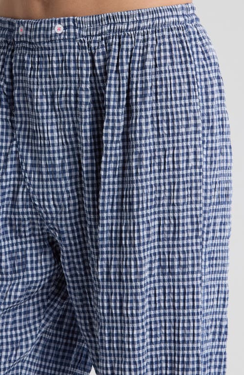 FREE PEOPLE FREE PEOPLE CLOUD TEN CHECK PRINT PAJAMA PANTS 