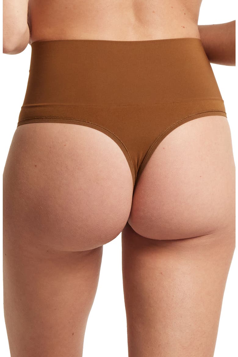 Body Mid Rise Thong, Alternate, color, MACCHIATO