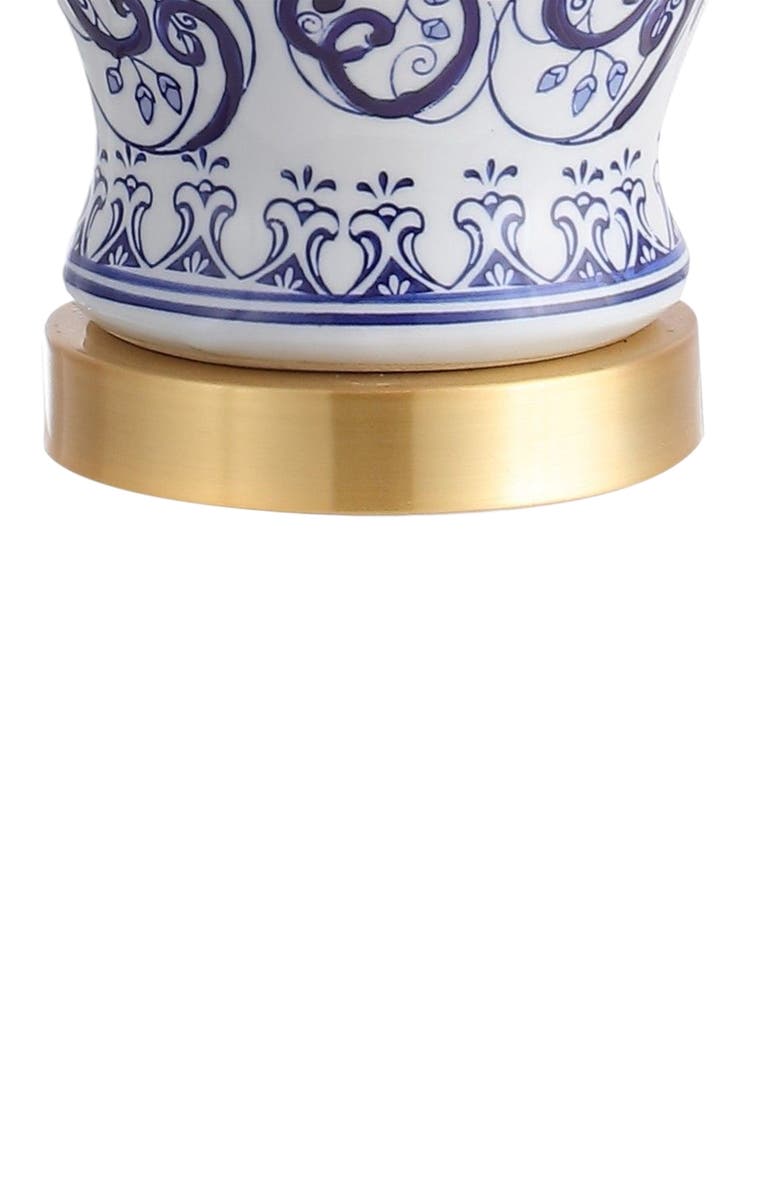JONATHAN Y Leo 28.5" Chinoiserie LED Table Lamp, Blue/White, Alternate, color, Blue/White