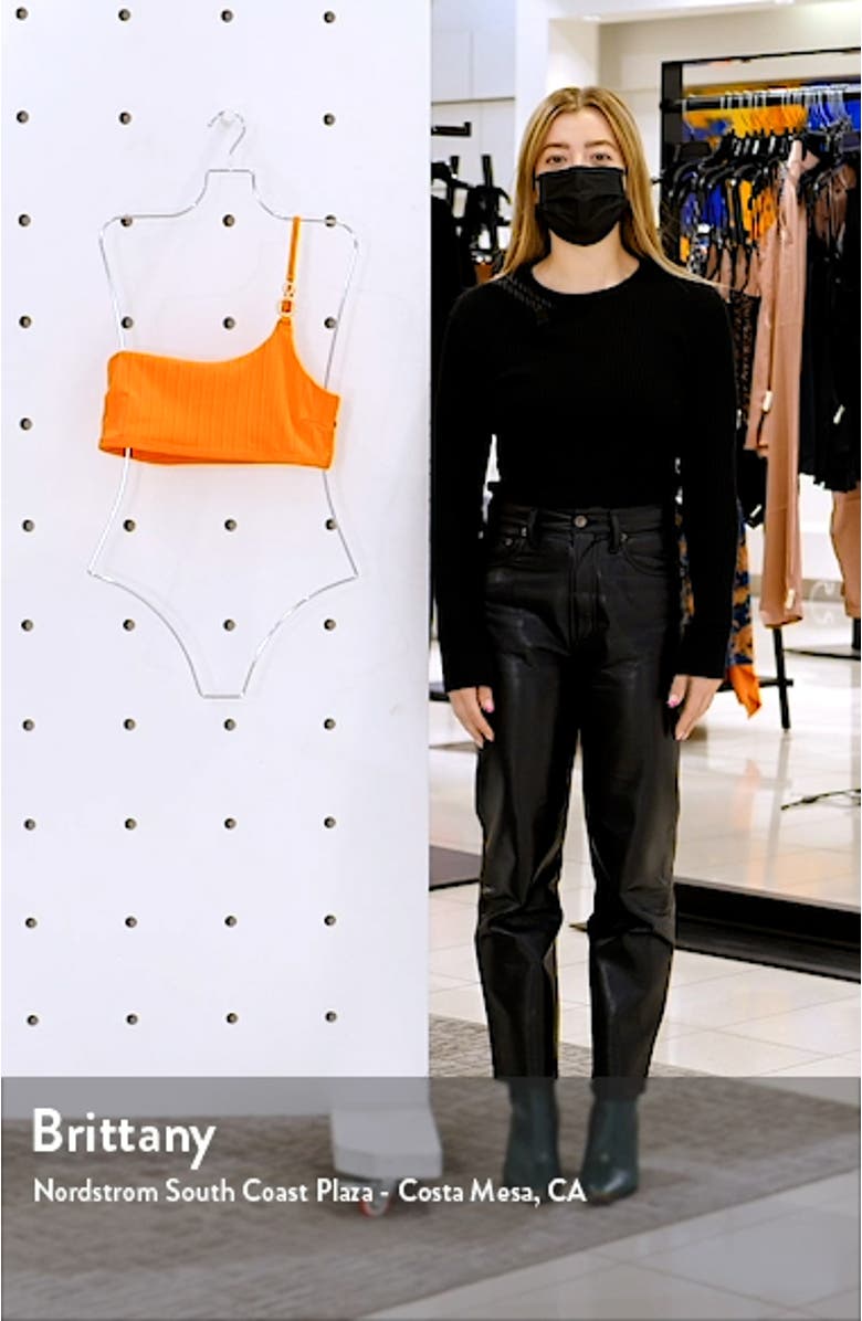 Ring Trim One-Shoulder Bikini Top, sales video thumbnail