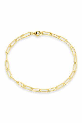14K Gold Plated Sterling Silver Delicate Link Bracelet