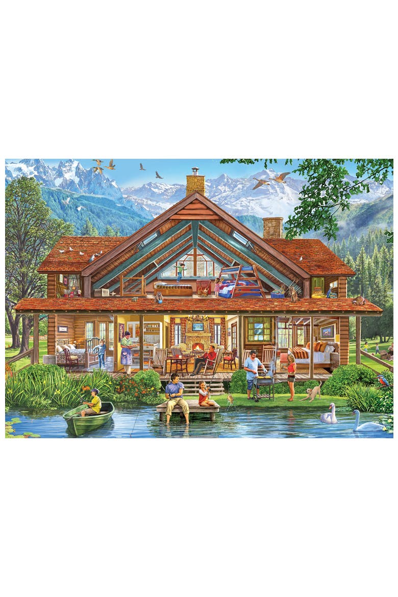 Camping Lodge 1000 Piece Jigsaw Puzzle, Alternate, color, Multicolor