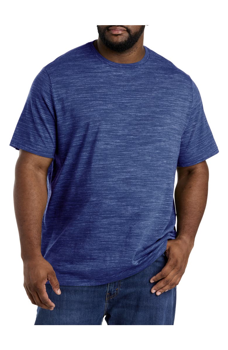 Harbor Bay by DXL Big
Tall Space-Dyed T-Shirt, Main, color, Twilight Blue Sd