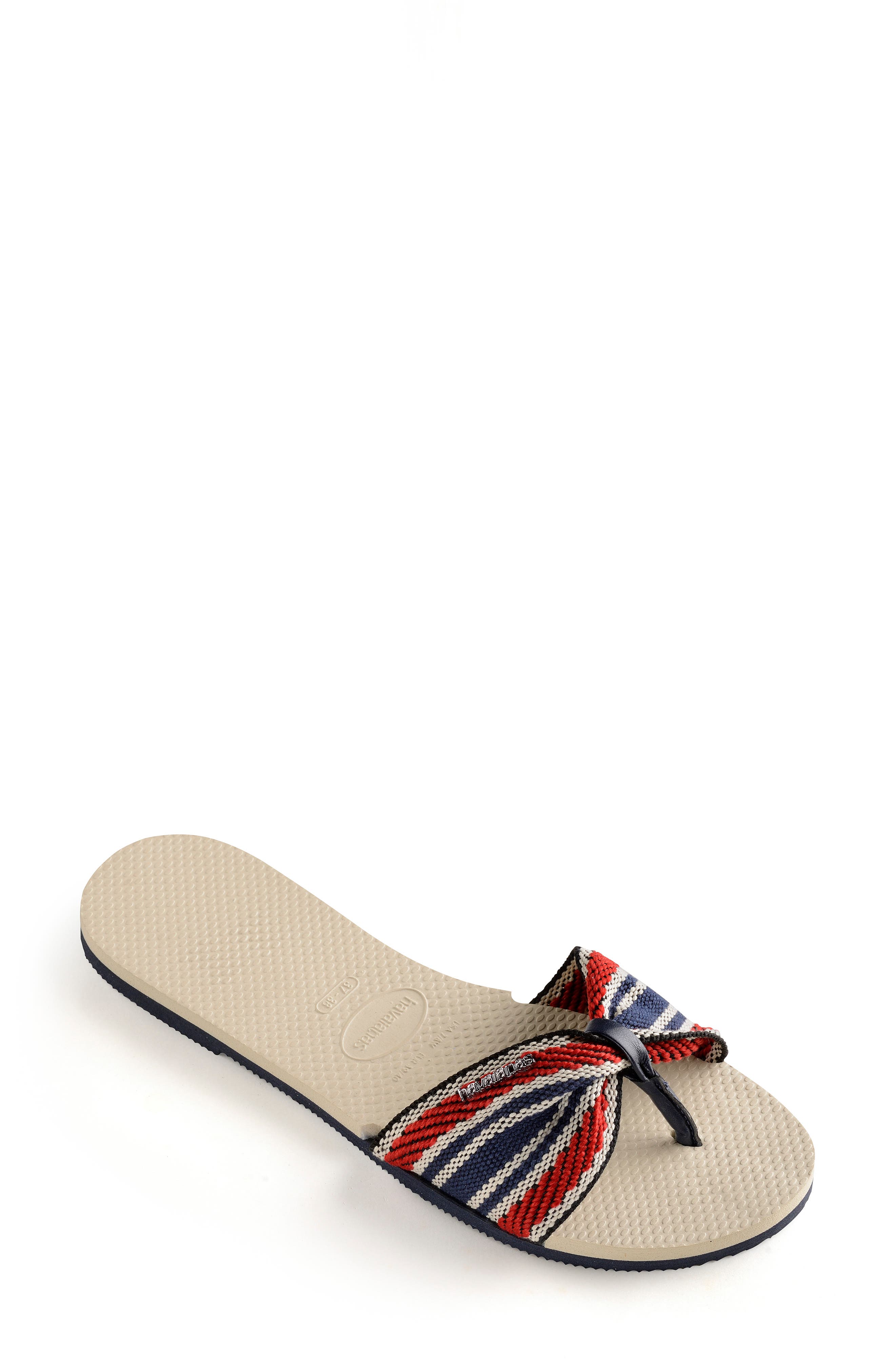 You St. Tropez Fita Sandal, Alternate, color, BEIGE