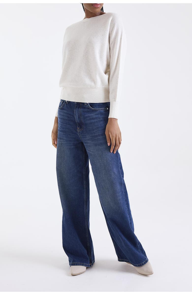 1982 Alaia Long Sleeve 100% Cashmere Sweater, Alternate, color, Natural White