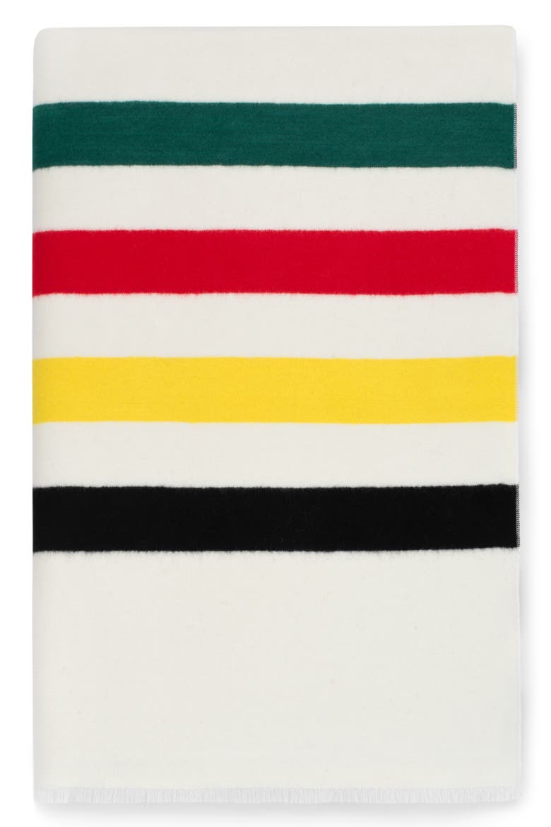 Glacier Stripe Throw & Eye Mask, Alternate, color, MULTI