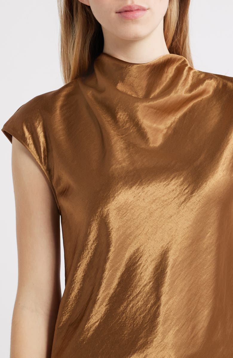 Rails Loretta Bias Cut Satin Top, Alternate, color, Ginger