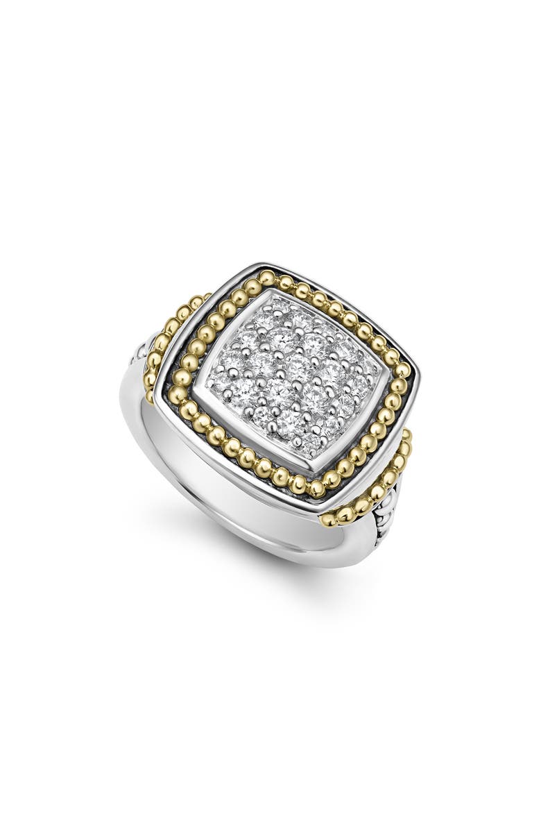 LAGOS Rittenhouse Diamond Pavé Ring, Main, color, Silver