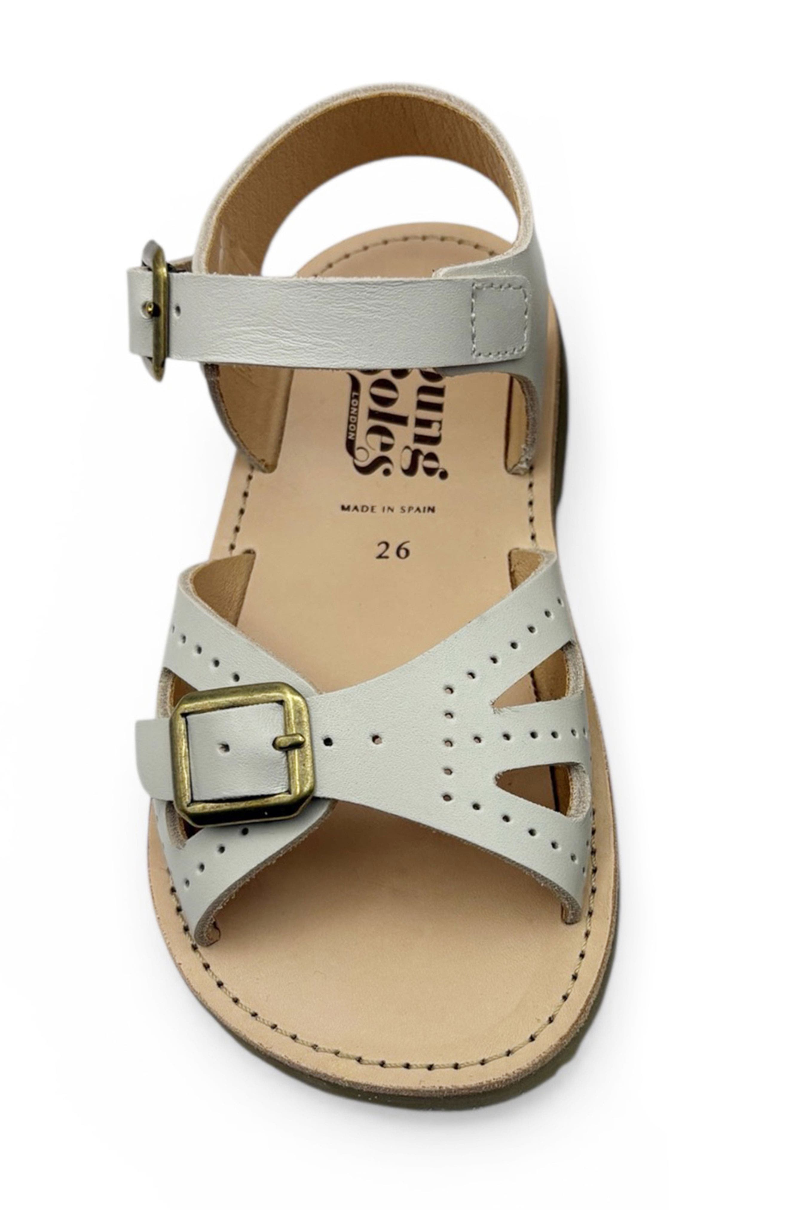 Young Soles Pearl Sandal, Alternate, color, Vanilla