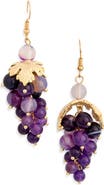EYE CANDY LOS ANGELES Genesis Grape Bunch Drop Earrings