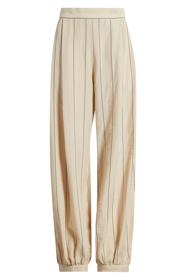 Malta Pantalon Stripe Balloon Pants, Alternate, color, ECRU