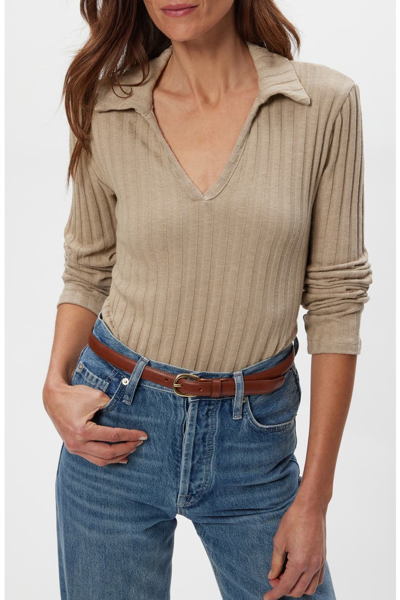 Liyah Long Sleeve Top, Main, color, MACADAMIA