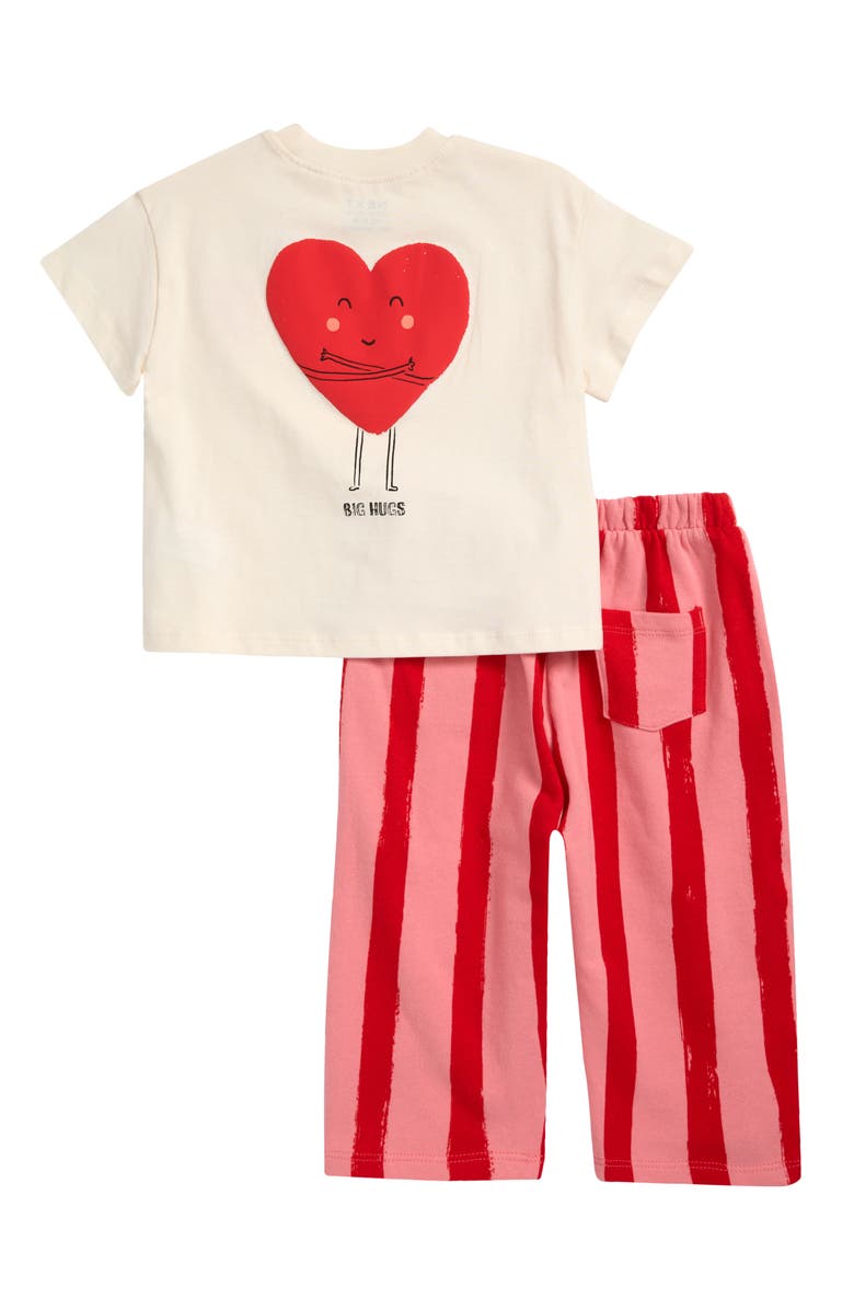 NEXT Kids' Graphic T-Shirt & Stripe Pants Set, Alternate, color, 