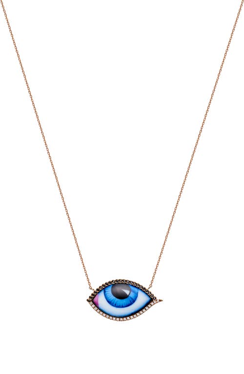 Lito Grand Bleu Diamond Necklace In Blue