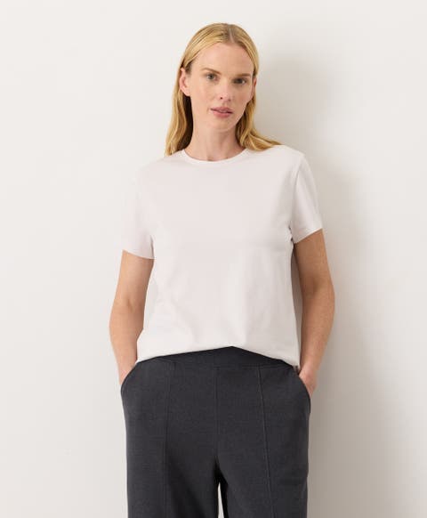 Luxe Essential Crewneck Tee Made With Organic Cotton