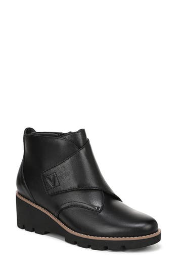 Vionic Abby Wedge Bootie In Black