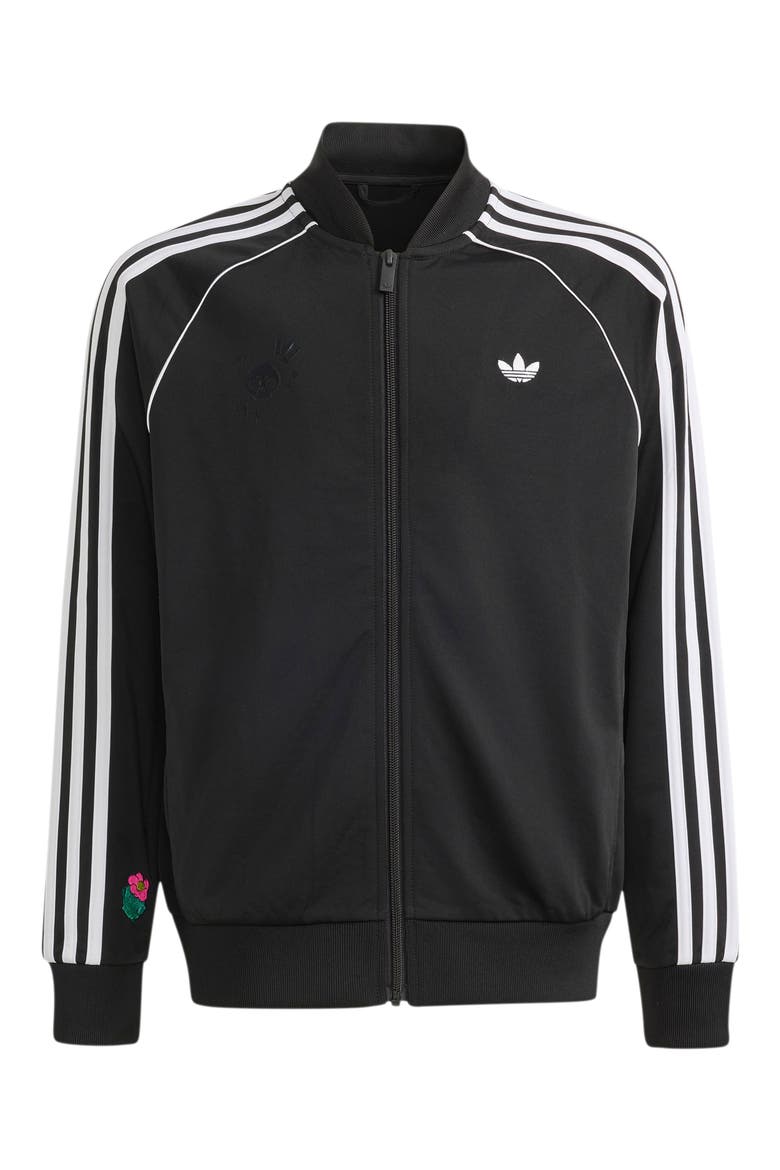 Kids' SST Track Top, Main, color, BLACK/ WHITE