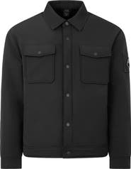 Moose Knuckles Jacque Bunny Water Resistant Faux Fur Lined Shirt Jacket